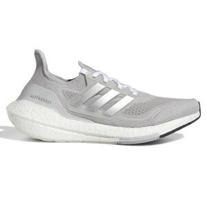 Adidas Light Gray Ultraboost 21 Running Shoes